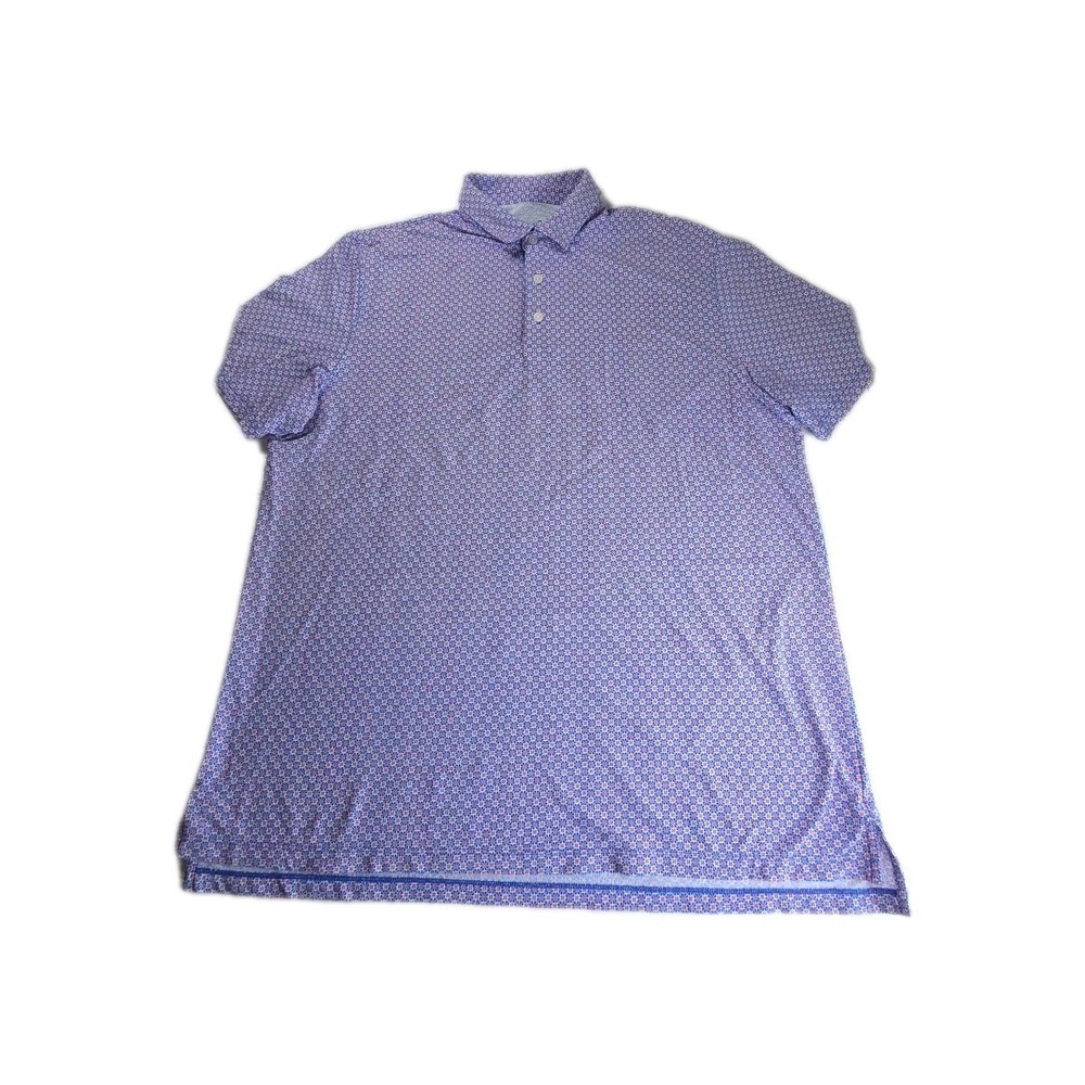 IBKUL Polo Shirt Mens 2XL Multicolor Floral Performance UPF 50+ Active - Picture 3 of 9